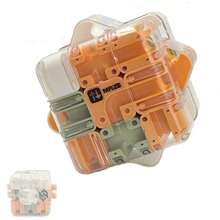 Cool 3D Labyrinth Puzzle Cube, Brain Teaser Fidget Toy For Stress Relief & Logical Thinking Challenge - trái cam - Xem 1