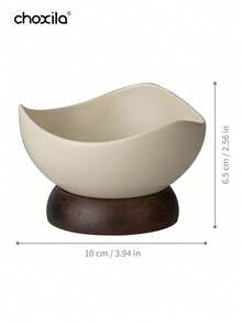 choxila 1个复古水果碗，带坚固木质底座 - 可重复使用的多功能甜点碗，适用于家庭和餐厅，仅限手洗，创意水果零食杯，新奇餐具，纹理表面 | 厨房装饰 | 斋月礼物 - 甜點杯 - 查看 13