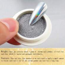 6色Y2K指甲粉，彩虹光环贝壳粉，亮泽美甲护理，法式美甲，用于指甲装饰、指甲尖打磨、美甲配件、必备美甲用品 - 彩色 - 查看 2