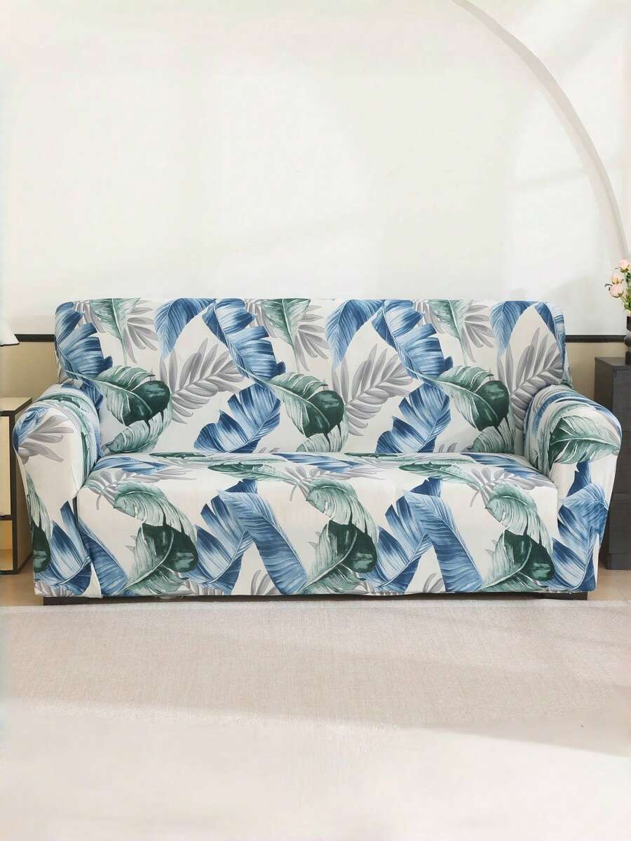 1 pieza Funda elástica impresa para sofá, Funda universal para sofá ajustada para todas las estaciones, Protector de sofá simple, Decoración del hogar