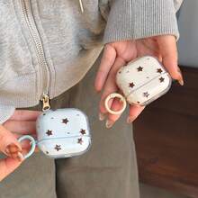 Cute Minimalist Star Pattern Bluetooth Earphone Cases Cute Minimalist 4-Color Star Carabiner Pro 3/Pro 2/Pro/ 4/3/2 Case, Fashion Women Earphone Case, Minimalist Earphone Case, Apple Earphone Case, Apple Earphone Cover Spring Gift - 彩色 - 查看 7