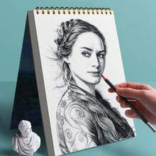 60-Sheet (120-Page) Thick Sketchbook, 140g, For Students 2088-2230 - 2230 Pôr do sol - 查看 2