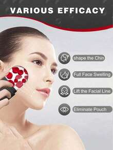 3pcs Set: Ice Roller + Stainless Steel Gua Sha Board + Plush Bag - Facial Care Ice Roller Set, Facial Massage Tool, Silicone Ice Roller, Ice Roller, Stainless Steel Gua Sha Board, For Relieving Facial And Eye Puffiness - Black - View 3