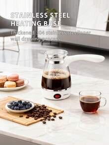 SOKANY Electric Turkish Coffee Pot | 500ml - 600W | Suitable For Turkish Coffee, Hot Water, Tea | Can Make Hot Water, Milk, Coffee - EU E Type Plug(220-240V) - View 10