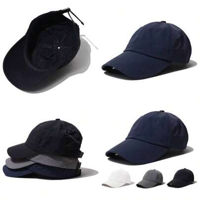 Gorra de bisbol de secado rpido UPF 50+ para deportes al aire libre, transpirable, 6 paneles para pap, diario, sin estructura, para correr, unisex, Gd52 - blue, 22 - 23.2 inch
