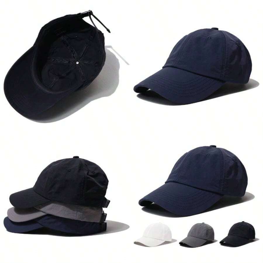 Gorra de bisbol de secado rpido UPF 50+ para deportes al aire libre, transpirable, 6 paneles para pap, diario, sin estructura, para correr, unisex, Gd52 - blue, 22 - 23.2 inch - inicial - Ver 1