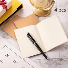 20 件迷你牛皮纸笔记本 - 适合旅行、学校和办公室 - 无衬里/带衬里空白页 - 5.12 X 3.54 英寸 - 备忘录、日记本 - 棕色封面，返校用品 - 彩色 - 查看 13