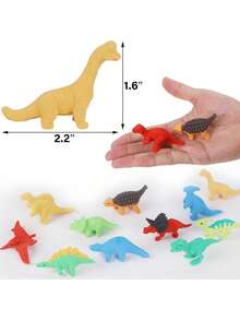 Cartoon Dinosaur Erasers, Cute Stationery, Student Desk Pets, Classroom Rewards, Party Favors, School Supplies (Random Style) - Multicolor - View 1