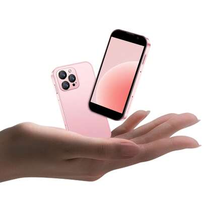 SOYES 1PCS - 3G Mini rosa Smartphone . Descarga aplicaciones a través de Wifi. Pantalla táctil de alta definición de 3.0 pulgadas. Smartphone pequeño para estudiantes. Batería de 1000mAh. 2GB de RAM + 16GB de ROM. Sistema Android. Mejor regalo creativo para fiestas, regalos de cumpleaños. Teléfono mini en colores negro / rosa / azul.