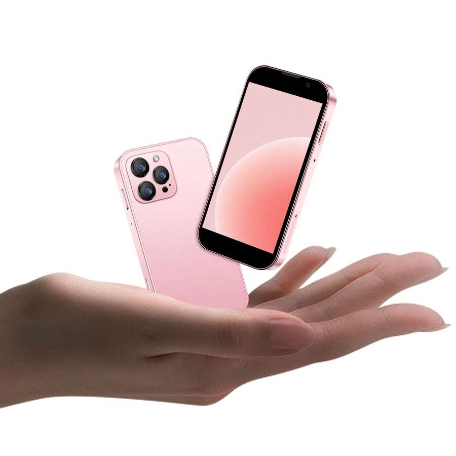 SOYES 1PCS - 3G Mini rosa Smartphone . Descarga aplicaciones a través de Wifi. Pantalla táctil de alta definición de 3.0 pulgadas. Smartphone pequeño para estudiantes. Batería de 1000mAh. 2GB de RAM + 16GB de ROM. Sistema Android. Mejor regalo creativo para fiestas, regalos de cumpleaños. Teléfono mini en colores negro / rosa / azul.
