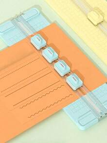 4-In-1 Portable Paper Cutter Trimmer Set, Multi-Functional Trimmer With 4 Blades Students, Cutting Photos, Documents, Crafts,Home And Office,Back To School,School Supplies - 彩色 - 查看 3