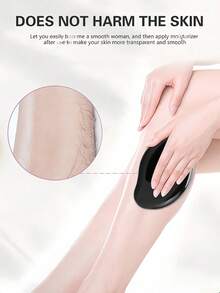 无痛物理脱毛器，采用水晶玻璃材质，易于清洁，可重复使用，身体护理脱毛工具