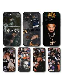 Funda de teléfono del rapero D-Drake compatible con 16 15 11 13 14 Pro Max 7 8 Plus X Xr Xs Max 12mini, funda negra, funda compatible con funda  17 pro max, funda  17 pro, funda  17, funda  16, funda  16 pro max, funda  15. - Z3 - Ver 3