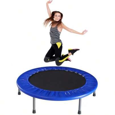 Bungee Rebounder Australia Assembled Half Folding Silent And Beautifully Designed Pro Indoor/Outdoor 38 Inch Mini Trampoline For Adults And DVD And Online Workouts Max Load 90KG
