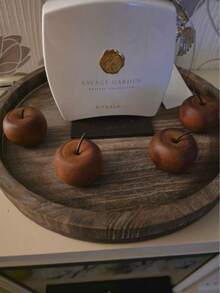 1/4/8件装天然木质香薰机 - 苹果形精油香薰机，优雅棕色木纹，无明火操作，全自动扩散系统（兼容精油，无需加热/无明火） - 彩色 - 查看 5