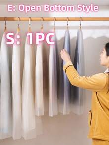 5件/1件 衣物防尘罩，衣服袋，西装罩，收纳袋，衣柜防尘罩，外套罩，适用于存放，婚纱防尘罩，防水收纳袋 - 彩色 - 查看 32