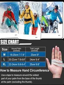 Unisex Winter Warm Gloves - ARCTIC Waterproof Windproof Touchscreen Gloves, Suitable For Cycling, Skiing, Hiking And Other Outdoor Activities - Black - View 12