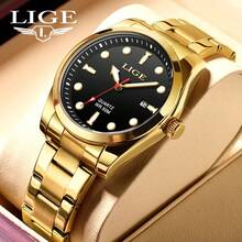 Relógios de Mergulho LIGE para Homens, Moda Militar à Prova d'Água, Relógios de Pulso Cronógrafo de Quartzo, Relógio Esportivo de Luxo de Top para Homens