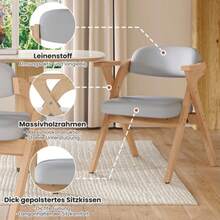 Dining Chairs - Grey - View 2