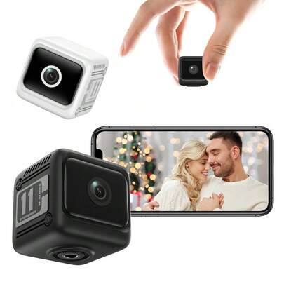 Reletech Mini AI Smart Surveillance Camera | Automatic Infrared Night Vision And Motion Detection Alarm | 1600mAh Ultra-Long Battery Life (8 Hours) | Wireless Bluetooth Connection, Supports Remote Mobile Home Security Monitoring