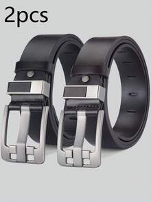 2 chiếc thắt lưng nam thời trang thường ngày sang trọng có khóa chống nắng cao cấp, thắt lưng đa năng màu đen có thể điều chỉnh phù hợp cho thường ngày, công sở, tiệc tùng, nghỉ dưỡng, du lịch - Gói 2 - Xem 14