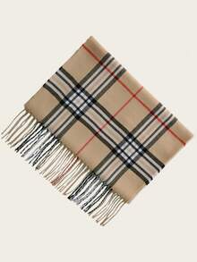 Classic Plaid Scarf, Versatile Boyfriend Gift, High-Quality Double-Sided Warm Scarf, Suitable For Men And Women, Ideal For Autumn/Winter - Multicolor - View 3