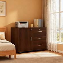 Filing Cabinets - Brown - View 1