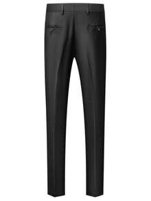 Caelus Male Groom Wedding Blazers High Quality Dress Jacket Coat Pants Vest Men 3 Pieces Set Formal Slim Tuxedo Prom Suit Business Networking Formal Tuxedo Prom Suit Work Office Suit - Black - View 8