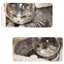 Cat Anti-Lick Anti-Scratch Anti-Bite Helmet, Breathable Cat Suit, Suitable For Bathing And Nail Trimming, Pet Cat Headgear, Cat Anti-Bite Space Helmet