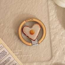 1个INS风彩色爱心磁吸手机支架，可折叠金属支架，便携式桌面支架，精致美观，兼容多种磁吸手机壳，兼容苹果、荣耀、vivo、OPPO等品牌手机，兼容、安卓手机，生日礼物，送给家人、朋友的理想之选，生日推拉式手机支架，手机配件