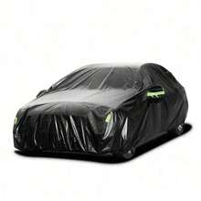 210T Heavy Duty Black Coated Car Cover - Waterproof, Sunproof, All-Season, Outdoor Dust-Proof, Scratch-Resistant, Breathable Fabric Car Accessory - 210T Black - View 10