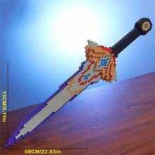 1615块Tekalizer剑积木，成人桌面装饰玩具礼品，生日礼物，感恩节礼物，圣诞节礼物，送朋友的礼物