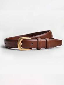 2条/1条女士高品质PU休闲时尚多功能腰带，适合日常休闲、商务聚会、约会、旅行以及搭配牛仔裤和休闲裤。 - 彩色 - 查看 16