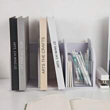 Bookshelf Desk-Top Student Bookcase Children's File & Document Organizer Rack Office Desk Storage Shelf, Minimalist Design