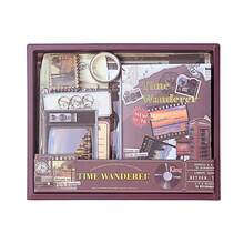 Travel Memory Notebook Gift Set, Ins High-Quality Global Travel Sticker Materials, Notebook Set, Note-Taking Book, Gift - Multicolor - View 10