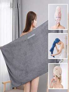 1pc Microfiber Hair Turban, Quick Dry Hair Wrap, Water Absorbent Hair Towel - Nhiều màu - Xem 4