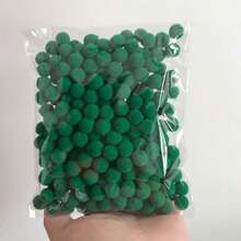 100个/包 什锦毛绒球，柔软蓬松，尺寸多样，适合手工制作和装饰 - 混色 - 查看 7