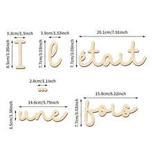 Once Upon A Time Sign Wooden Wall Sticker Wood Wall Stickers Wall Art Wood Lettering For Reading Nook Or Room Wall Decoration - Wood Wall Decor - View 7
