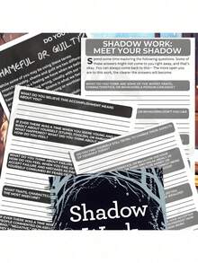2 In 1 Shadow Work Journal And Planner Book For Beginners Exploring And Healing Your Unconscious Self With Guidance Exercises Essential Guide For Shadow Work School Supplies Back To School Reading Writing Notebook - Black - View 5
