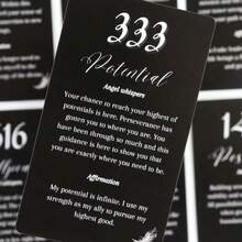 天使低语塔罗牌，休闲派对卡牌游戏，占卜预测卡，包含25张卡牌，小巧便携 - 彩色 - 查看 7