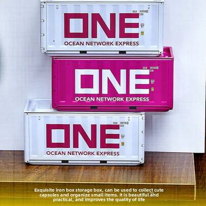 1 pieza Caja de almacenamiento de estilo industrial vintage de hierro, modelo en miniatura, caja ciega de almacenamiento, decoración de escritorio, juego creativo, detalles exquisitos