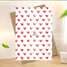 Creative Valentine's Day Greeting Card: Whimsical Valentine's Day Card, Adorned With Watercolor Red Hearts And "I Love You" Text - Anniversary Card, For Husband, Wife, Boyfriend, Girlfriend And Best Friend - High-Quality Card With Envelope (12x17 Cm) / (4.72x6.7 In) - Multicolor - View 10