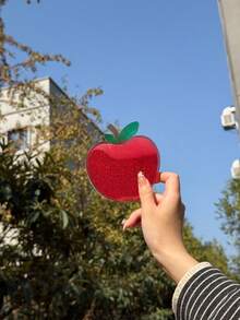 2025新款创意装饰红苹果液体闪粉，节日礼物，生日礼物，圣诞礼物，完美小礼物 - 彩色 - 查看 3