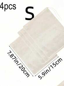 2 Stück/3 Stück/4 Stück verstärkte Mesh-Filterbeutel, Gaze-Beutel, geeignet für die Zubereitung von Heilkräutern, Fleischsuppe, Sojamilch-Filtration - Verschiedenfarbig - Übersicht 15