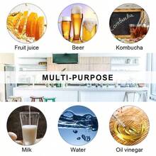 32oz Beer Bottle, Swing Top Glass Kombucha Bottles With Stoppers Brewing, Beverages, Smoothies, Kefir, Beer, Soda, Juicing, Kombucha, Oil, Milk, Vinegar4 Pack - Clear - View 9