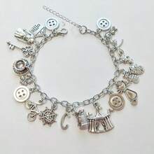 1pc Cora Line Inspired Charm Ghost Funny Bracelet Jewelry, Suitable For Daily Wear - Antique Silver - View 5
