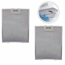 4PCS UNIVERSAL Cooker Hood Filter Metal Mesh Kitchen Extractor Vent Fan 320x260mm - Silver - View 4