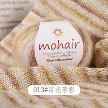 250g/Pack, 10pcs Gradient Color Mohair Yarn Balls, Zebra Striped Style, DIY Knitting Material For Fashionable Hollow Sweaters, Scarves, Hats, Shawls - Ten Packs - View 21
