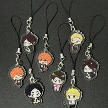 BOOMCOMIC 1个/4个可爱排球人物亚克力钥匙扣，日向翔阳、影山飞雄、月岛萤、山口忠，男女通用背包挂件，适用于背包、钥匙、汽车装饰、粉丝礼物，Y2K时尚，耐用轻便，色彩鲜艳，双面印刷，高清材质，创意配饰 - 彩色 - 查看 1