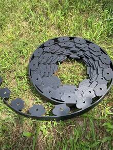 景观边缘修整套件，无需挖掘即可用于花园边界、草坪边缘，适用于花坛和花园景观美化 - 彩色 - 查看 7